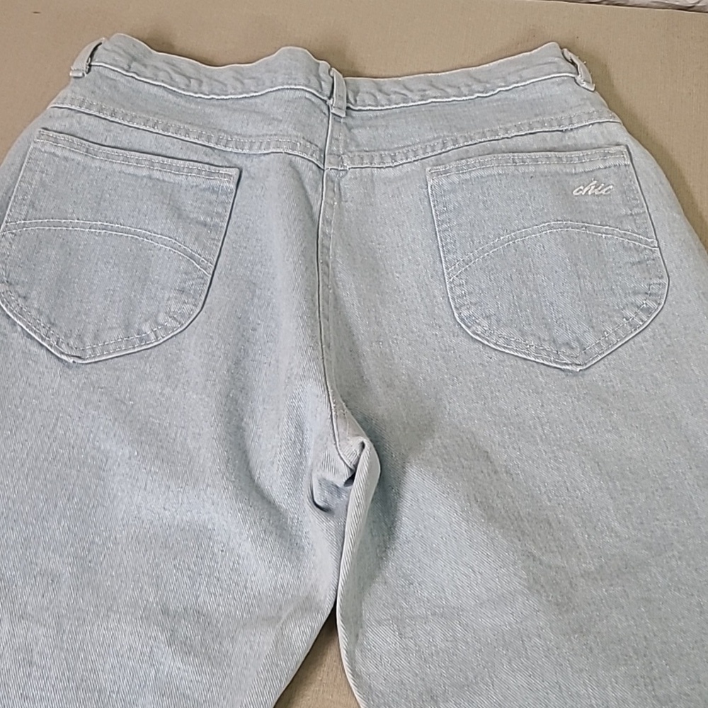 Vintage  80s High Waisted Chic Jeans Size 16 - Picture 6 of 7